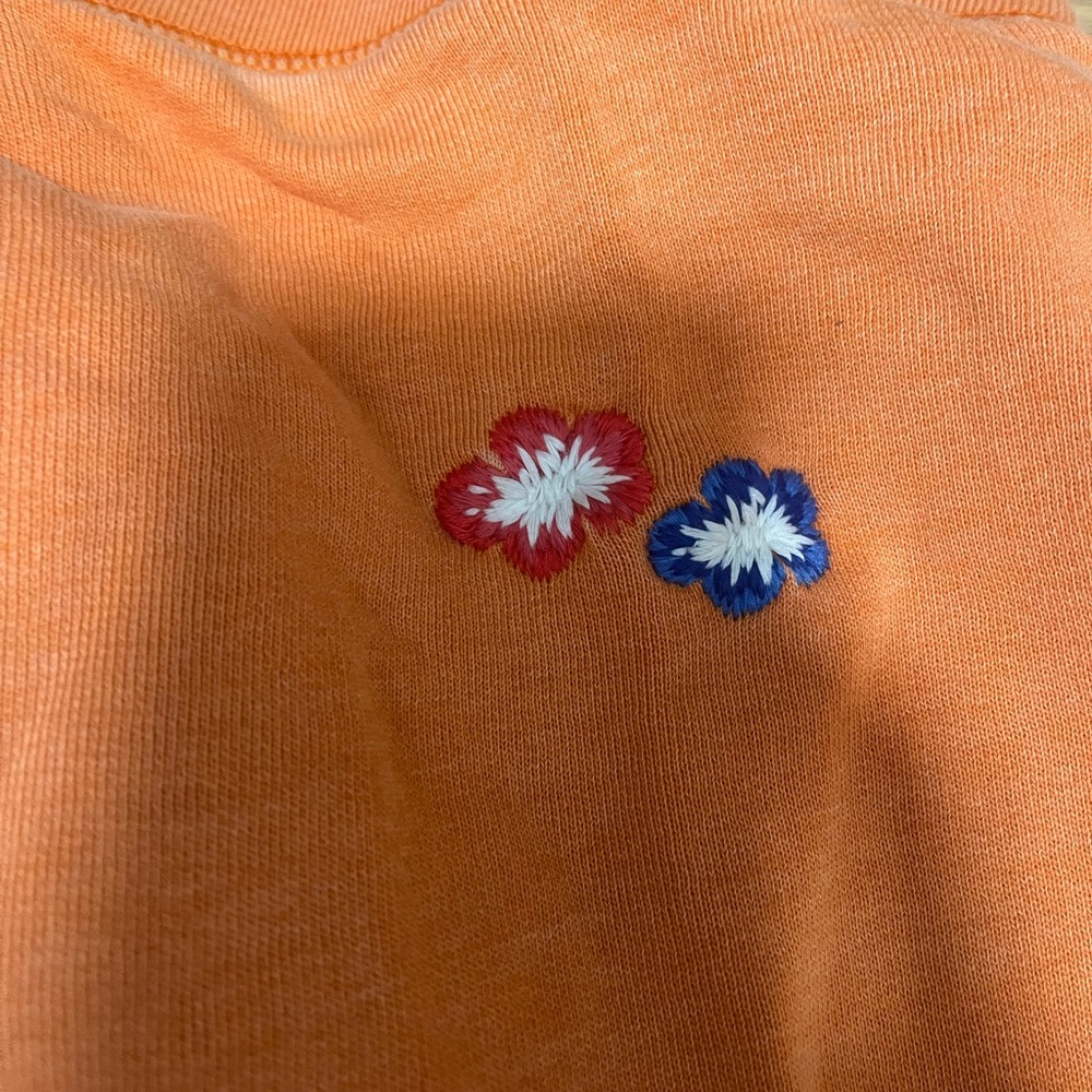 PINK Victoria's Secret Pink Orange Sweatshirt - Picture 5 of 7